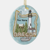 Oregon Vuurtoren Keramische Versiering Keramisch Ornament (Rechts)