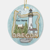 Oregon Vuurtoren Keramische Versiering Keramisch Ornament (Links)