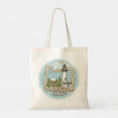 Oregon Vuurtoren Tote Bag (Achterkant)