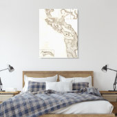 Oregon Washington British Columbia Canvas Afdruk (Insitu (Slaapkamer))