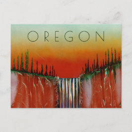 Oregon Waterfall Briefkaart