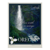 Oregon Waterfall Poster (Voorkant)