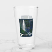 Oregon Waterfall Poster Glas (Achterkant)