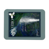 Oregon Waterfall Poster Magneet (Horizontaal)
