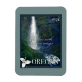 Oregon Waterfall Poster Magneet (Verticaal)