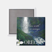 Oregon Waterfall Poster Magneet (Voorkant / Achterkant)