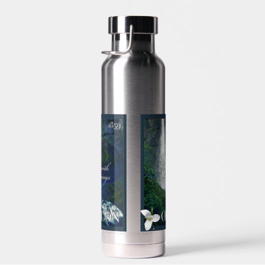 Oregon Waterfall Poster Waterfles (Rechts)