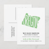 OREGON We hebben het nieuwe adres Nieuw Briefkaart (Voorkant / Achterkant)