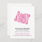 OREGON We hebben het nieuwe adres Nieuw Briefkaart (Voorkant / Achterkant)