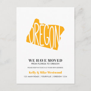 OREGON We hebben het nieuwe adres Nieuw Briefkaart