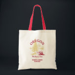 Oregon Wedding Welcome Bag, State Love Tote Bag<br><div class="desc">Verwelkom uw gasten met deze Oregon-thema bruiloft canvas tas, ideaal voor het geven van benodigdheden, lokale goodies, of weekend routes. Of je nu de knoop doorhakt in Portland, de kust of het wijnland, deze tas voegt een doordachte en persoonlijke touch toe aan je feest. U kunt alle kleuren op deze...</div>
