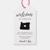 Oregon Wedding Welcome Favor Cadeaulabel (Voorkant)