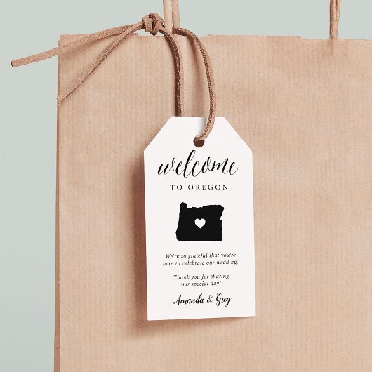 Oregon Wedding Welcome Favor Cadeaulabel