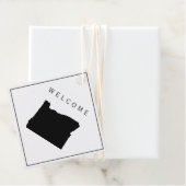 Oregon Welcome Bag Gift Label voor bruiloft (In situ)