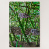 Oregon Wild Owl.Kerstgroet Legpuzzel (Verticaal)