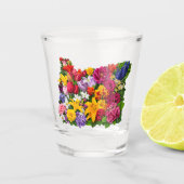 Oregon Wildflowers Shot Glas (Voorkant)