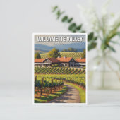 Oregon Willamette Valley Reis Briefkaart (Staand voorkant)