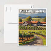Oregon Willamette Valley Reis Briefkaart (Voorkant / Achterkant)