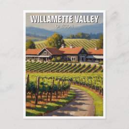 Oregon Willamette Valley Reis Briefkaart