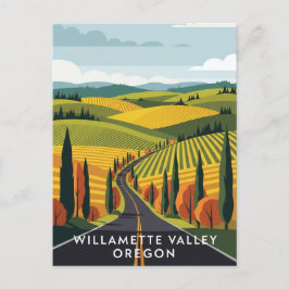 Oregon Willamette Valley Reizen Briefkaart