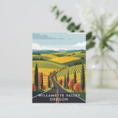 Oregon Willamette Valley Reizen Briefkaart (Staand voorkant)