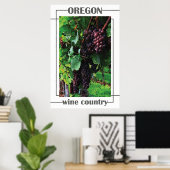 Oregon Wine Land Poster (Thuiskantoor)