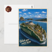 Oregon | Wish You Were Here | State Serie Briefkaart (Voorkant / Achterkant)