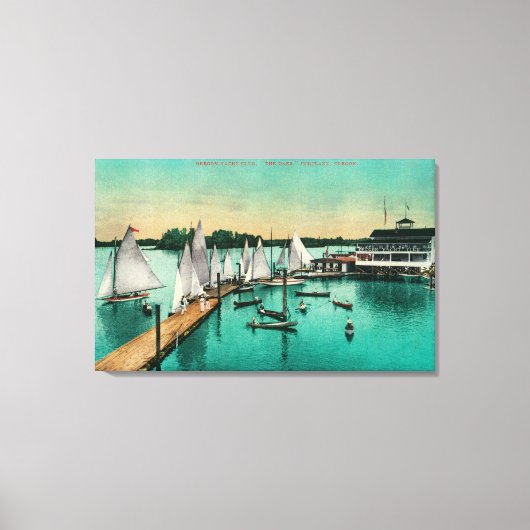 Oregon Yacht Club Canvas Afdruk (Voorkant)