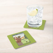 OregonGolf Scene Vintage Travel Poster Kartonnen Onderzetters (Insitu)