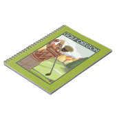 OregonGolf Scene Vintage Travel Poster Notitieboek (Linkerzijde)