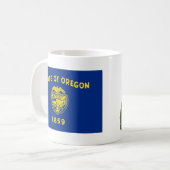 Oregonian Flag + Kaart Mok (Voorkant links)