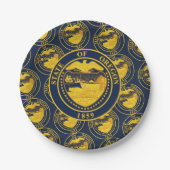 Oregonian Seal, Oregon Papieren Bordje (Voorkant)