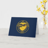 Oregonian Seal, Zegel van Oregon Kaart (Gele Bloem)