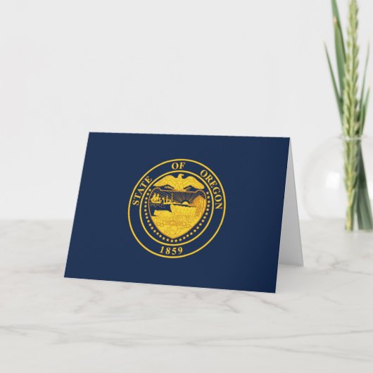 Oregonian Seal, Zegel van Oregon Kaart (Voorkant)