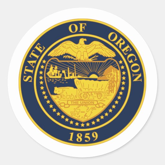 Oregonian Seal, Zegel van Oregon Sticker (Voorkant)