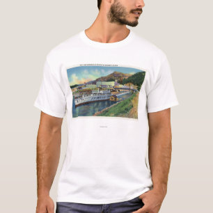 OregonLake Bonneville Steamer Gedokt aan de T-shirt