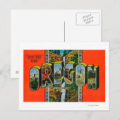 OregonLarge Letter-scènes Briefkaart (Voorkant / Achterkant)