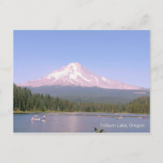 Oregon's mooie Trilliummeer Briefkaart (Voorkant)