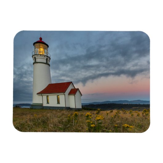 Oregon's oudste vuurtoren bij Cape Blanco State Magneet (Horizontaal)