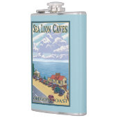 OregonSea Lion Caves Vintage Travel Poster Heupfles (Links)