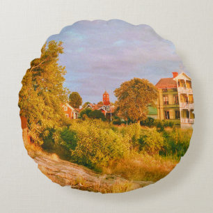 Öregrund, Roslagen, Zweden Rond Kussen