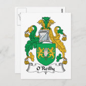 O'Reilly Family Crest Briefkaart (Voorkant / Achterkant)