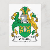 O'Reilly Family Crest Briefkaart (Voorkant)
