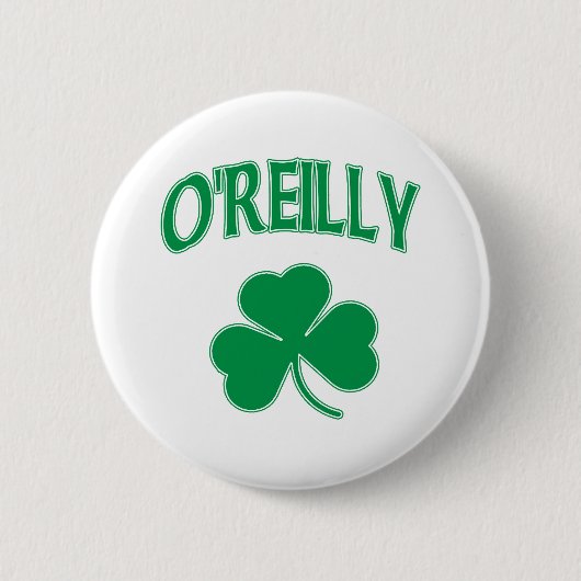 O'Reilly Shamrock Ronde Button 5,7 Cm (Voorkant)