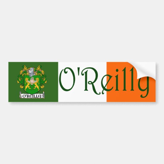O'Reilly wapenschild Vlag Bumpersticker (Voorkant)