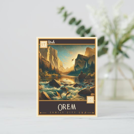 Orem, Utah |  Briefkaart (Staand voorkant)