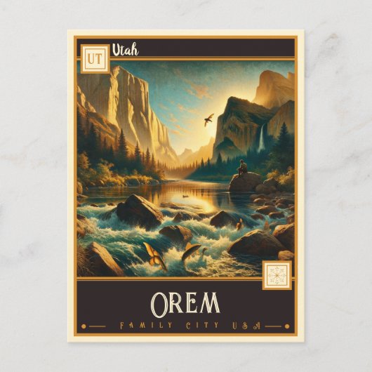 Orem, Utah | Briefkaart (Voorkant)