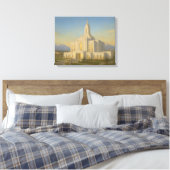 Orem Utah Temple Painting™ LDS Muurschildering Can Canvas Afdruk (Insitu (Slaapkamer))