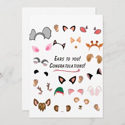 Oren voor jou! kaart (Voorkant / Achterkant)