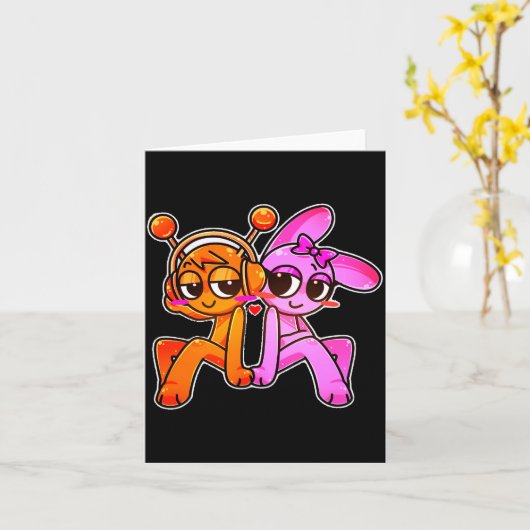 Oren X Nki Sprunky Couple! _ Simon Funbot Comfort  Kaart (Gele Bloem)